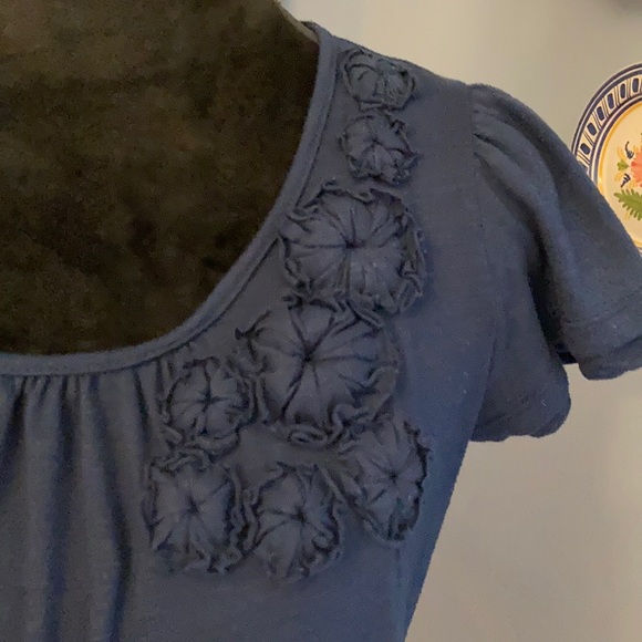 Embellished Flutter Sleeve Tee - Picture 2 of 2